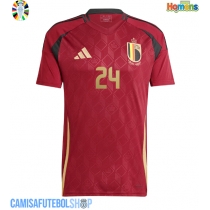 Camisa de time de futebol Bélgica Amadou Onana #24 Replicas 1º Equipamento Europeu 2024 Manga Curta